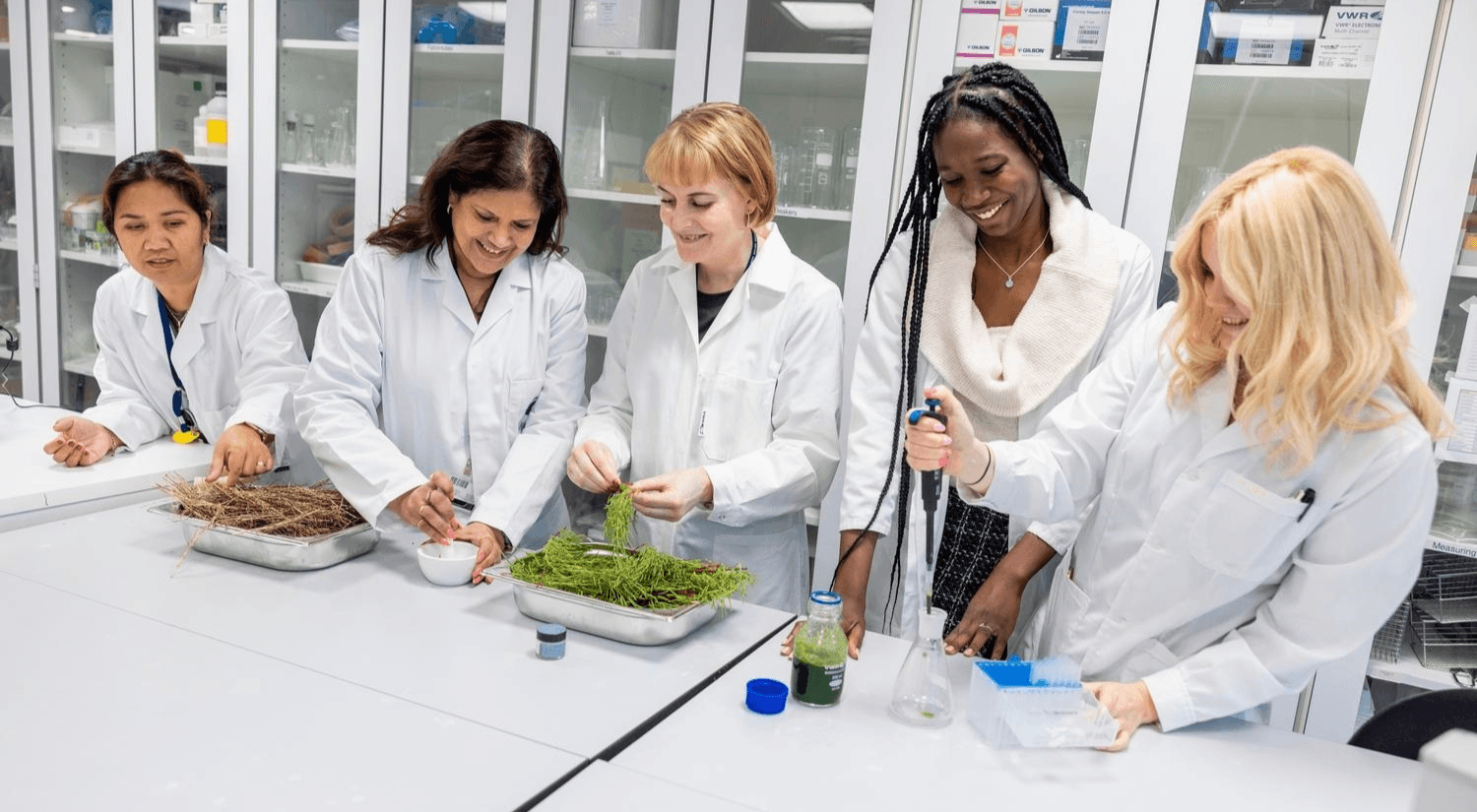 Some of the team behind Haloderma